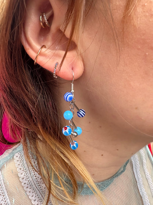 Lapis Piercing Earring