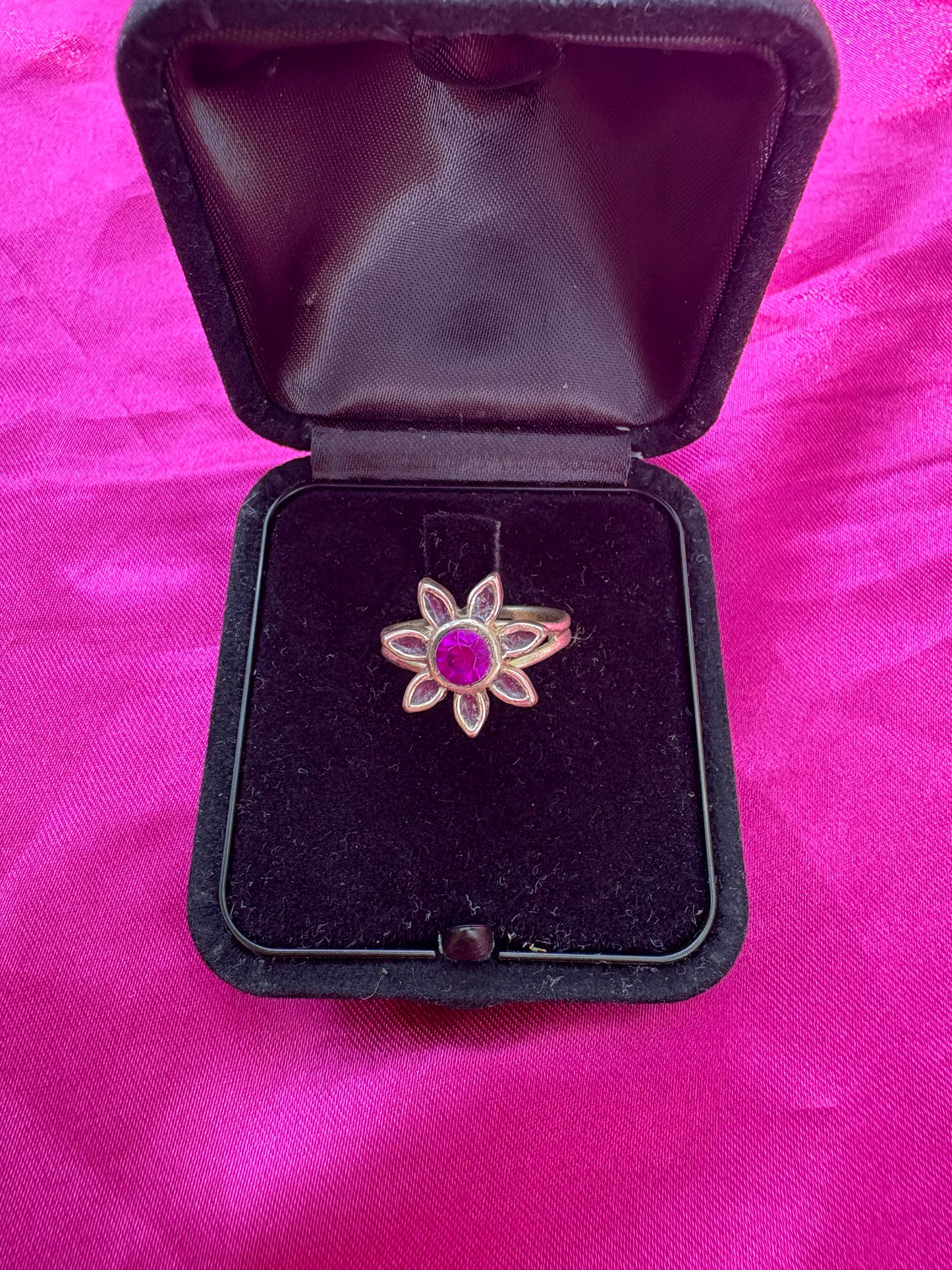 Purple Flower Ring