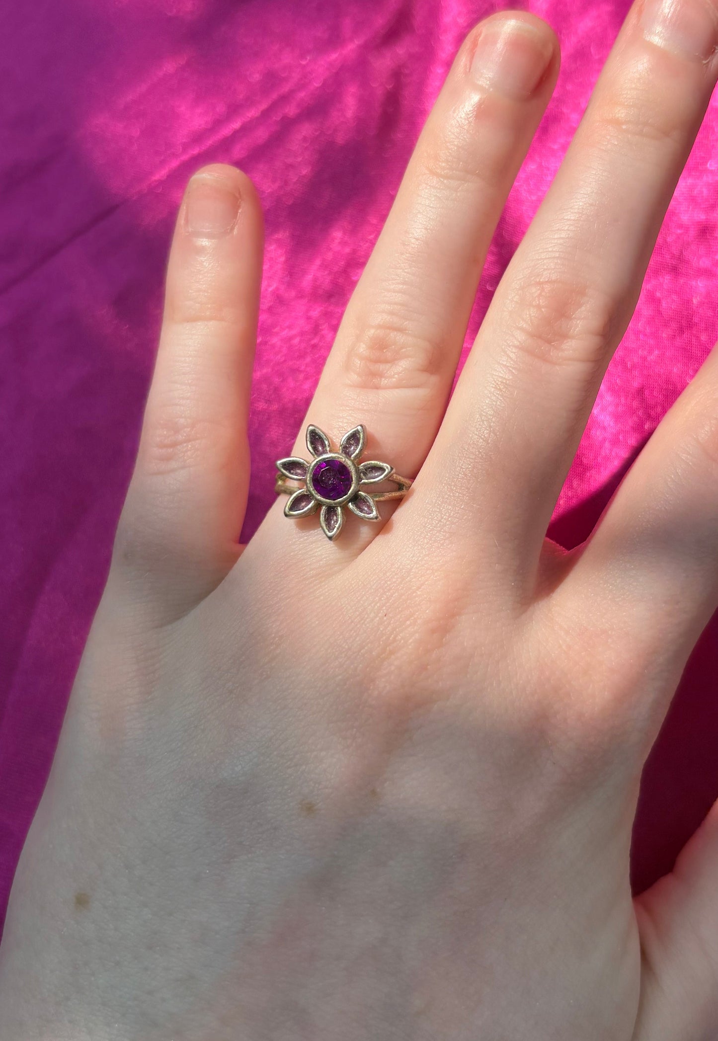 Purple Flower Ring
