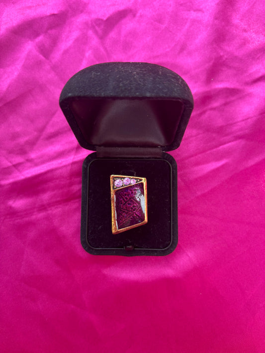 Asymmetrical Purple Ring