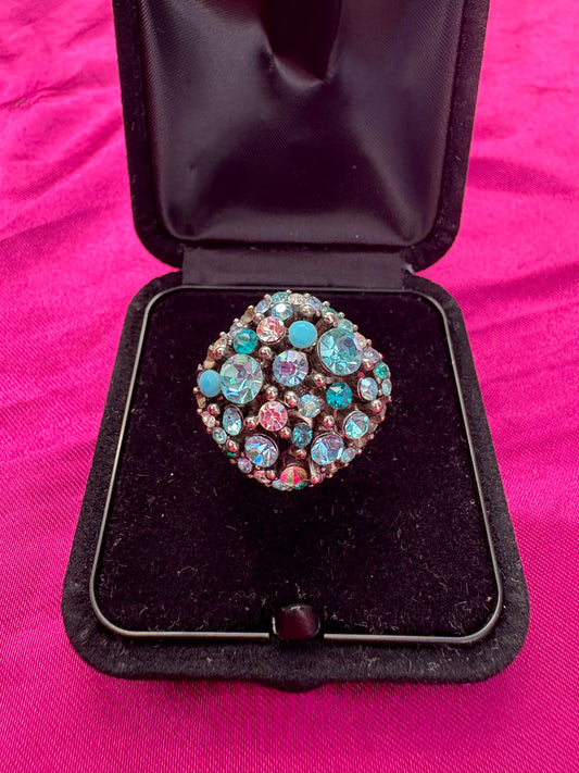 Rhinestoned Ring