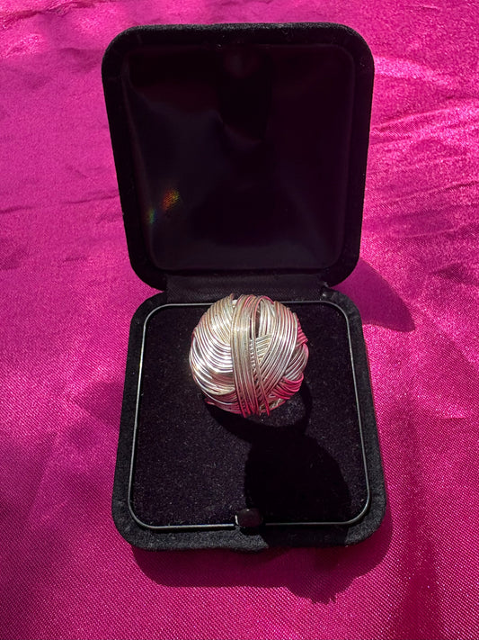 Knotted Silver Ring